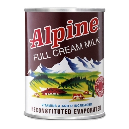 图片 Alpine Full Cream Evaporated Milk 370ml, ALP100