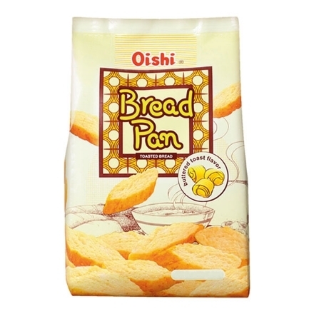 图片  Oishi Bread Pan 42g (Butter Toast, Cheese & Onion, Garlic, Wite Cheddar), OIS234