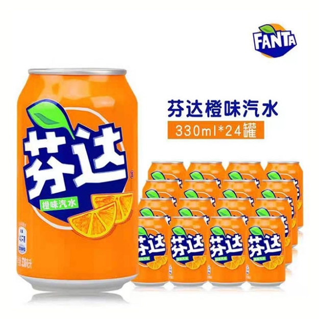 Picture of Fanta Orange 24 cans, 1 can
