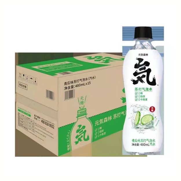 Picture of Yuanqi Forest Soda Cucumber 480ml 1 bottle, 1*15 bottle