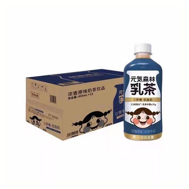 Picture of Yuanqi Forest Milk Tea Original 450ml 1 bottle, 1*12 bottle