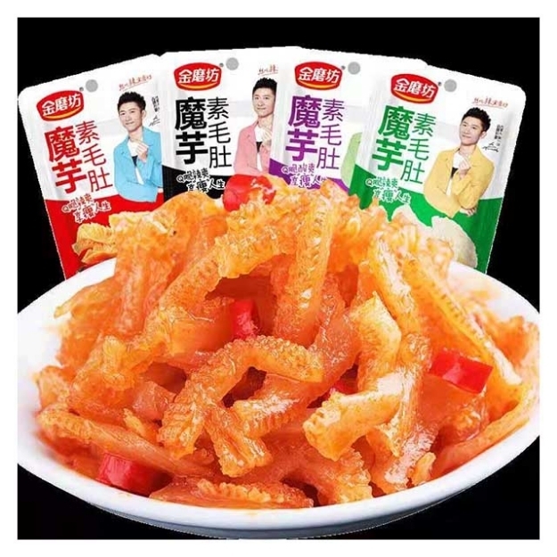 Picture of Jinmofang Konjac Vegetarian Hairy Tripe,flavor(Spicy, Hot Pot, mountain pepper, Sauerkraut) 18g,1 pack,1*40 pack (can be mixed and matched)