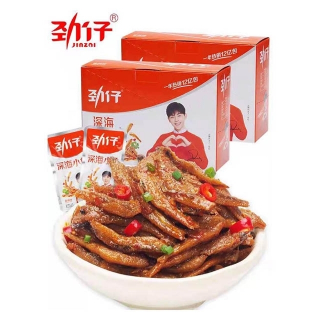 Picture of Jinzai Xiaoyu Fish, Flavor (Sweet and Sour, Spicy, Sauce, Marinated) 240g, 1 box, 1*20 box 