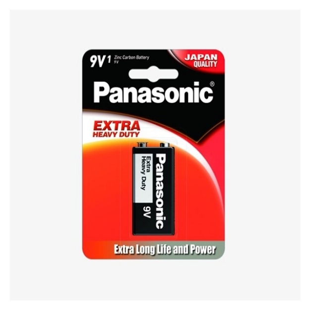Picture of Panasonic 6F22NPT Extra Heavy Duty Manganese Battery, 6F22NPT