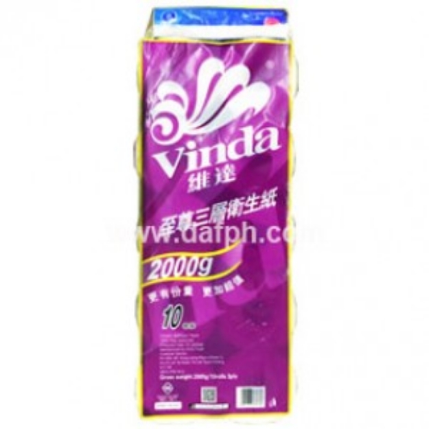 Picture of Vinda roll tissue purple packaging,1 roll, 1*10 roll