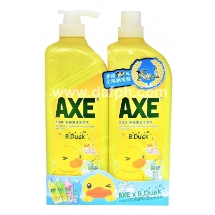 Picture of Axe Lemon Dishwashing Liquid Special Pack 1300GX2 Bucket,1 bottle