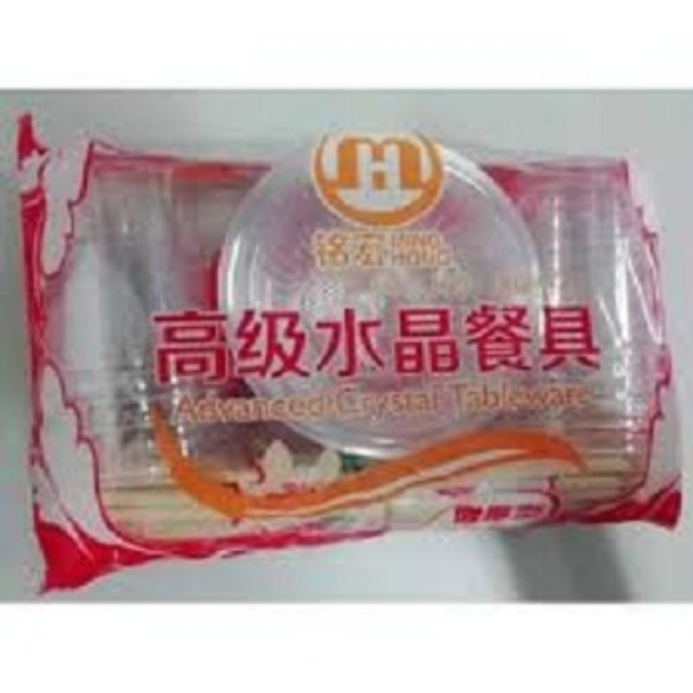 Picture of Minghong environmental protection crystal tableware (disposable),1 pack, 1*30 pack