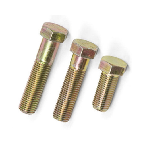 Picture of Yellow Zinc Plated Hex Cap Screw,Metric Yellow Zinc Hexagonal Cap Screw, Metric cap screw