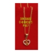 Picture of 18K Saudi Gold Necklace with Pendant, Chain 0.98g, Pendant 0.53g, Size 18", 2805N4