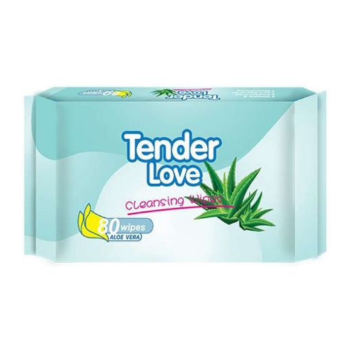 Picture of Tender Love Aloe Vera Cleansing Wipes, TEN27