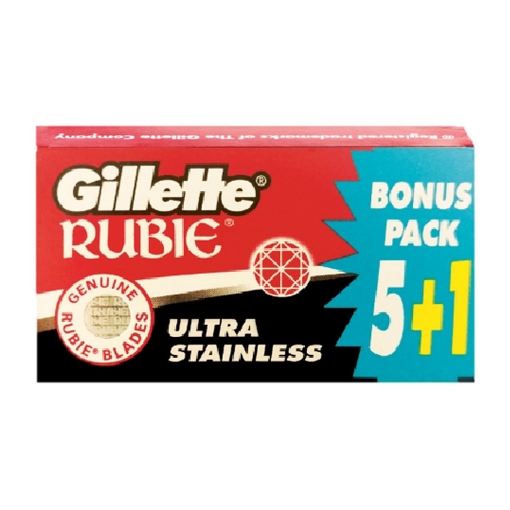 Picture of Gillette Rubie Blade Sensitive 5 + 1, GIL10FB