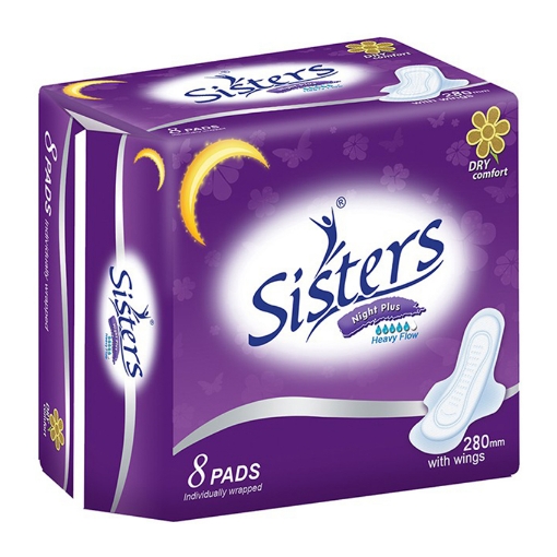 Picture of Sisters Sanitary Napkin Net Side 8's, SIS15