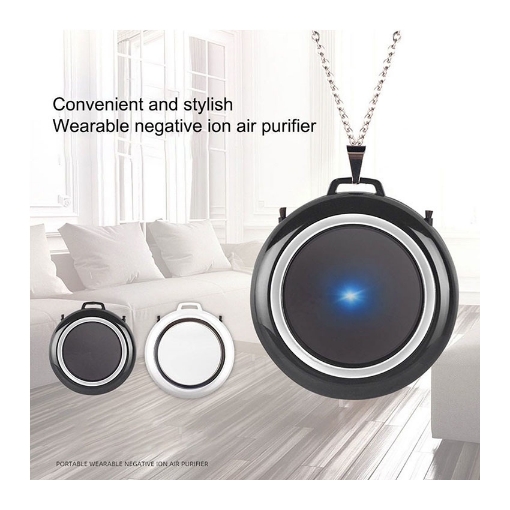 Picture of Air Purifier Necklace Wearable Portable USB Personal Ionizer Hepa Portable Air Freshener, UE04AIRF1