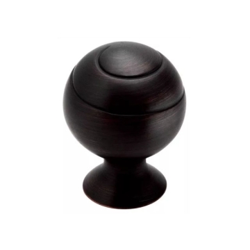 Show details for Amerock Knob Ball Black, AR9338FB Picture of Amerock Knob Ball Black, AR9338FB