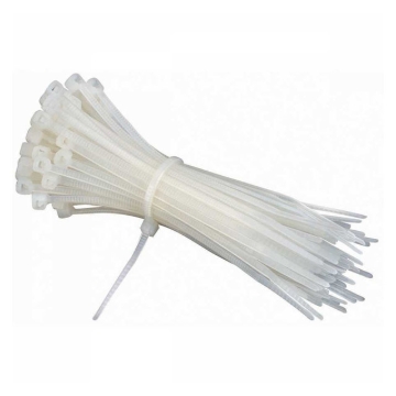 SUN AMES 100pcs Multipurpose WHITE Nylon Cable Tie 