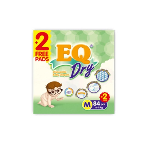 Picture of EQ Diaper Dry Mega Pack Medium 84+2's, EQ073