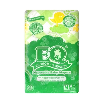 Picture of EQ Diaper Plus Medium 4's, EQ003