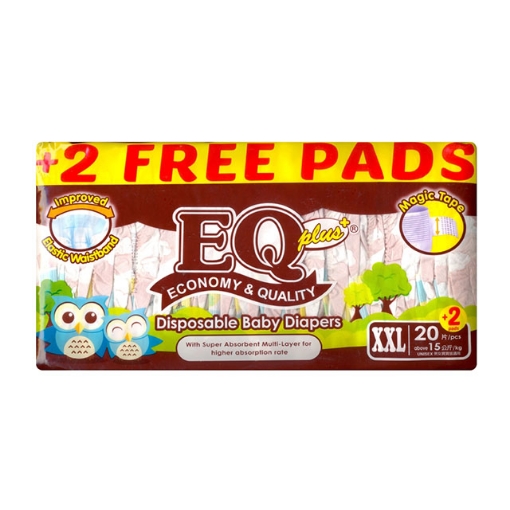 Picture of EQ Diaper Plus XXL 20+2's, EQ005A