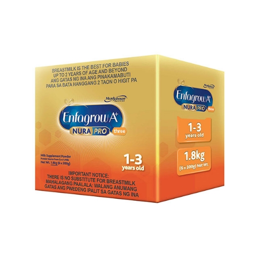 Picture of Enfagrow A+ Three NuraPro Milk Supplement Powder for 1-3 Years Old 1.8kg, ENFAGROWNURAPRO1.8