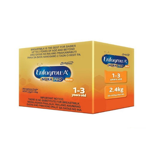 Picture of Enfagrow A+ Three NuraPro Milk Supplement Powder for 1-3 Years Old 2.4kg, ENFAGROW3