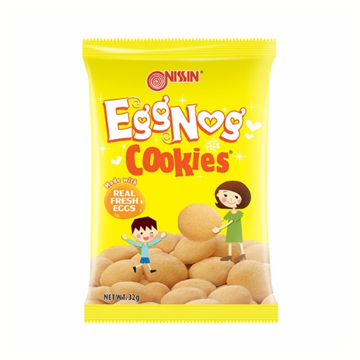 Picture of Nissin Eggnog Cookies 32g, NIS27