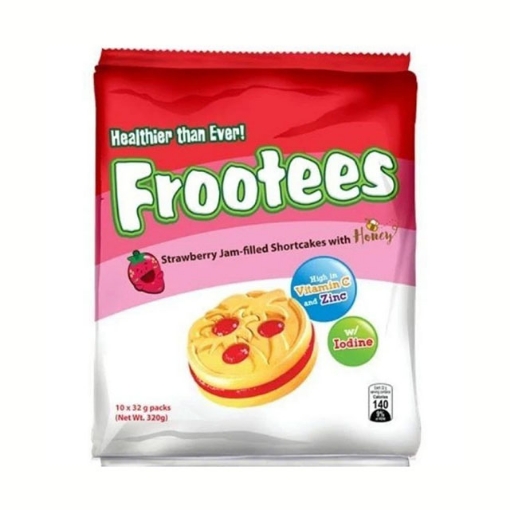 Picture of Rebisco Frootees Strawberry 30g 10 packs, REB55