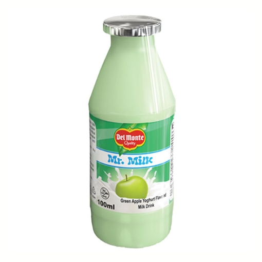 Del Monte, Milk Yoghurt 100 ml pcs (Green Apple, Plain