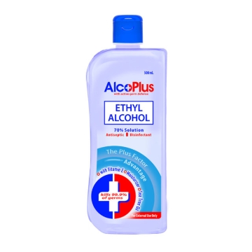 Show details for AlcoPlus Ethy Alcohol 70% Blue (150 ml, 250 ml, 500 ml), ALC04 Picture of AlcoPlus Ethy Alcohol 70% Blue (150 ml, 250 ml, 500 ml), ALC04