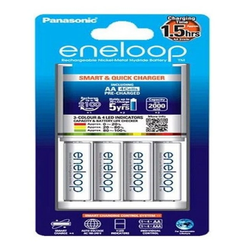 Picture of Panasonic K-KJ55MCC40T Eneloop Batteries & Charger Kit, K-KJ55MCC40T