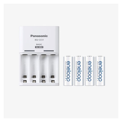 Picture of Panasonic K-KJ51MCC40T Eneloop Batteries & Charger Kit,K-KJ51MCC40T