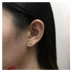 Picture of 18K - Saudi Gold Jewelry Heart Earrings