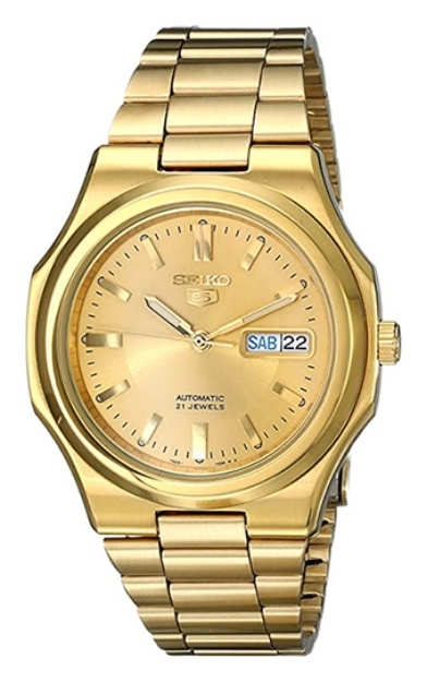 Seiko 5 Automatic Gold-Tone Stainless Steel Bracelet Watch