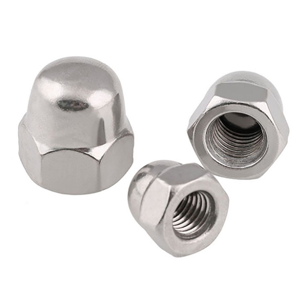 Picture of 304 Stainless Steel Cap Nut Metric Size M3,M4,M5,M6,M8,M10,M12,M14 Acorn Hex Cap Nuts, Metric Thread Dome Head Nuts Plain Finish, STCAPNUTM