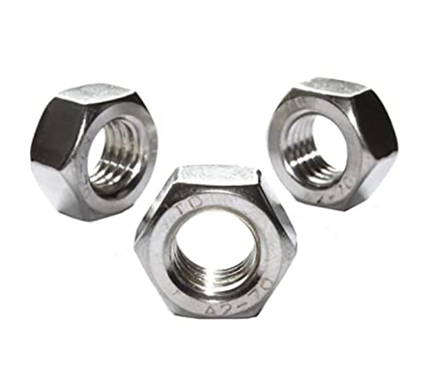 Picture of 304 Stainless Steel Hex Nut Inches Size 3/16 1/4 5/16 3/8 7/16 1/2 9/16 to 2-1/2 , STNUT