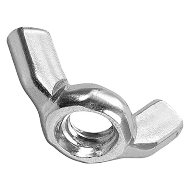 Picture of 304 Stainless Steel Solid Wing Nut Inches Size 3/16 1/4 5/16 3/8 7/16 , WNUT