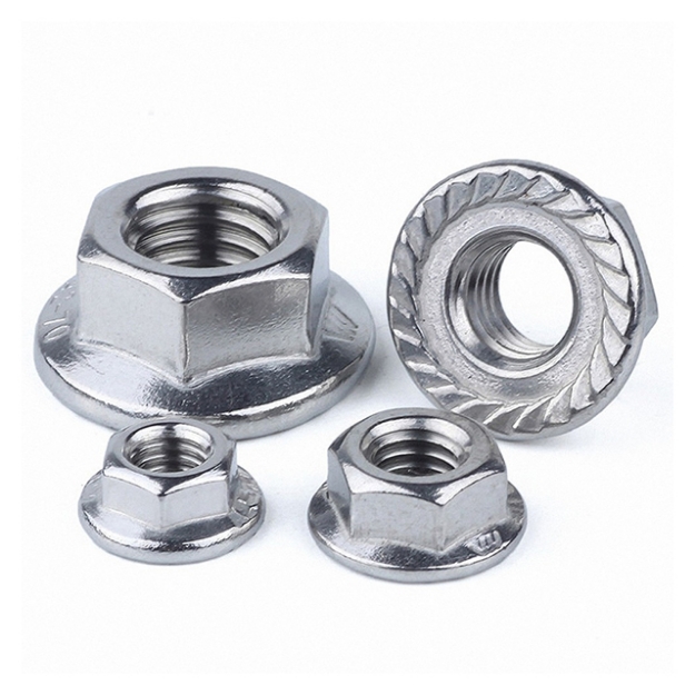 Picture of 304 Stainless Steel Flange Nut - Metric Size M5 M6 M8 M10 M12 M16 ,FLGBM