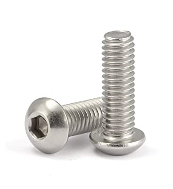 Picture of 304 Stainless Steel Allen Button Head Socket Screws - Inches Size 3/16 1/4 5/16 3/8 1/2 5/8 3/4, STAB