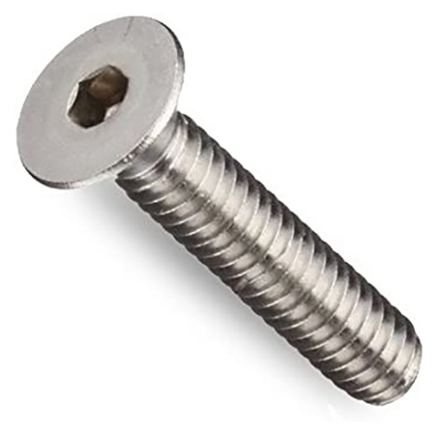 Picture of 304 Stainless Steel Allen Flat Head Socket Screws - Inch Size 2-56, 4-40, 5-40 6-32, 8-32, 10-32, 3/16, 1/4, 5/16, 3/8, 1/2, SAFHSS