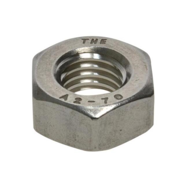Picture of 304 Stainless Steel Hex Nut  - Metric Size for M1 M2 M3 M4 M5 M6 M8 M10 M12 M14 M16 M18 M20 M22 M24-M56 Screw Bolt , STNUTM