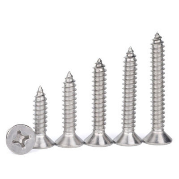 Picture of 304 Stainless Steel Self Tapping Screw Flat Head (Metal Crew)