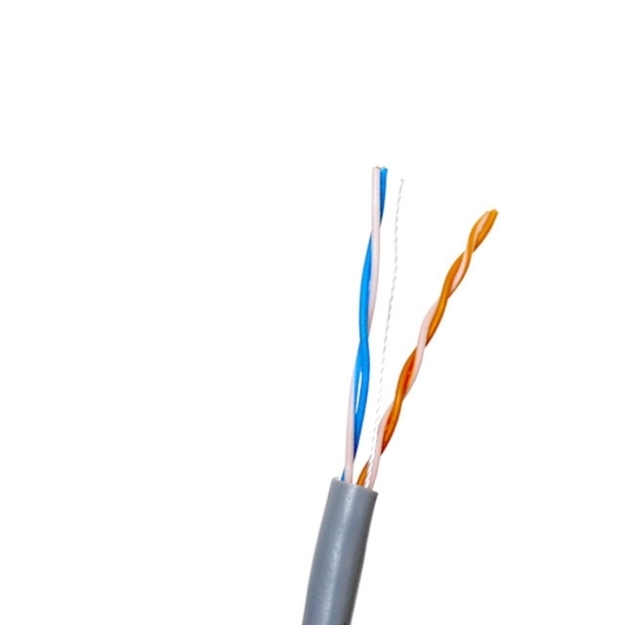 Picture of ROYU Network Cable 2 Twisted Pairs, Category3, UnshieldedTwisted Pair, Grey Jacket - RCAT3UTPGY305