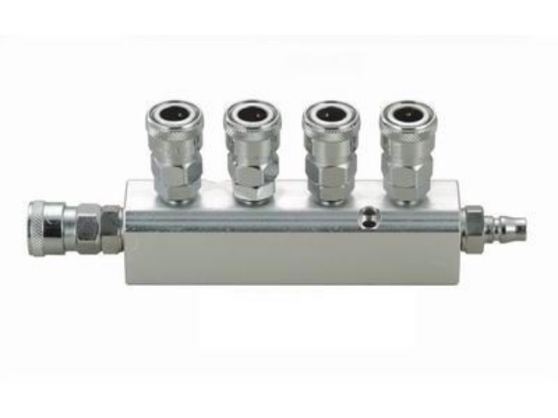 Picture of THB Quick Flow 1/2" Manifold - New Improved Steel Body -  Staright Type - 4 Way