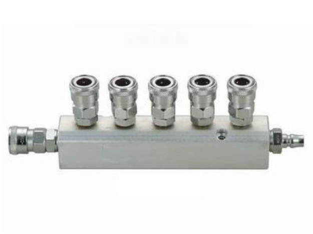 Picture of THB Quick Flow 1/2" Manifold - New Improved Steel Body - Straight Type - 5 Way