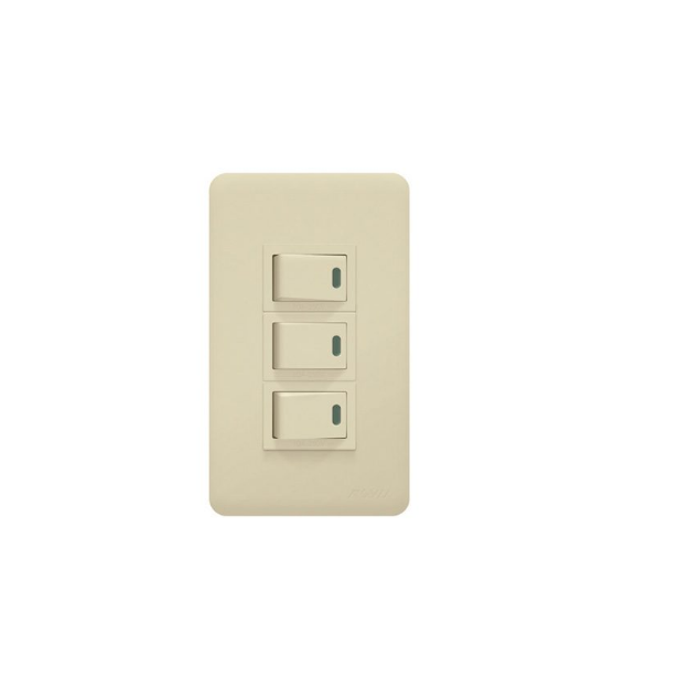 Picture of 3 Gang Switch with LED Set, WH605