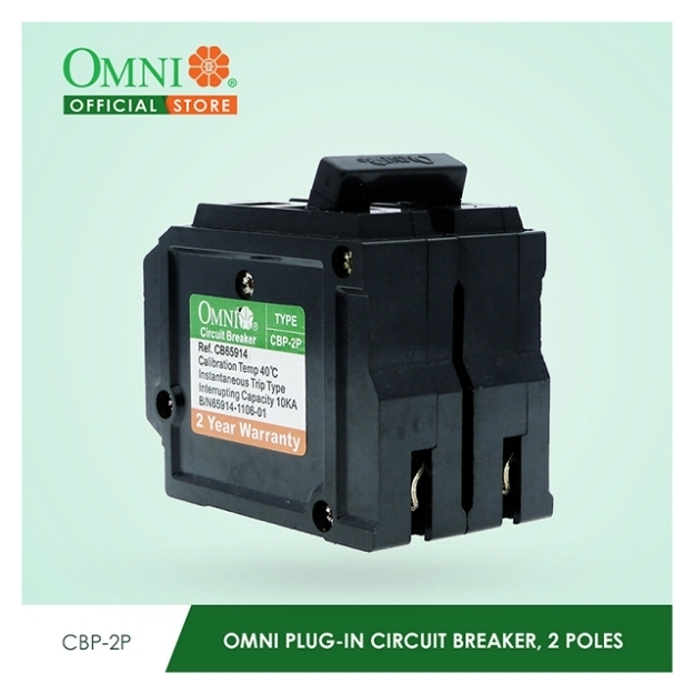 Picture of Omni Circuit Breaker Plug-in 2 Pole (15A-60A), CBP-2P/CBB-2P
