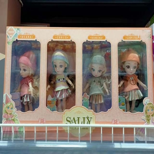 Picture of Barbie Doll Set of 4pcs and 6pcs for Girls Toy, BDS46G