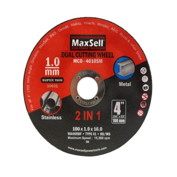 Show details for MaxSell Dual Cutting Wheel for Metal and Stainless, MCD-4010SM Dual Cutting Wheel for Metal and Stainless