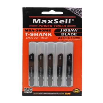 Show details for MaxSell Basic Cutting T-Shank Jigsaw Blade for Metal, MSA-260ME Basic Cutting T-Shank Jigsaw Blade for Metal