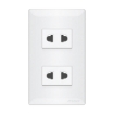 2 Gang Universal Outlet Set