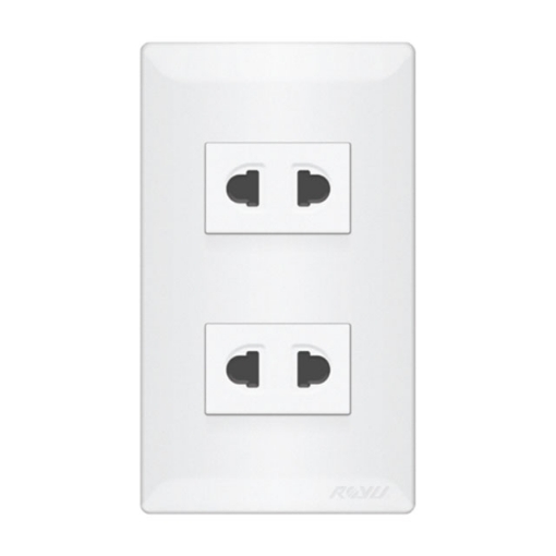 2 Gang Universal Outlet Set